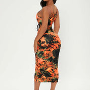 SHEIN Women’s Tie-Dye Dress Bundle – 2-Pack – Size XL – Black/White & Multicolor Styles