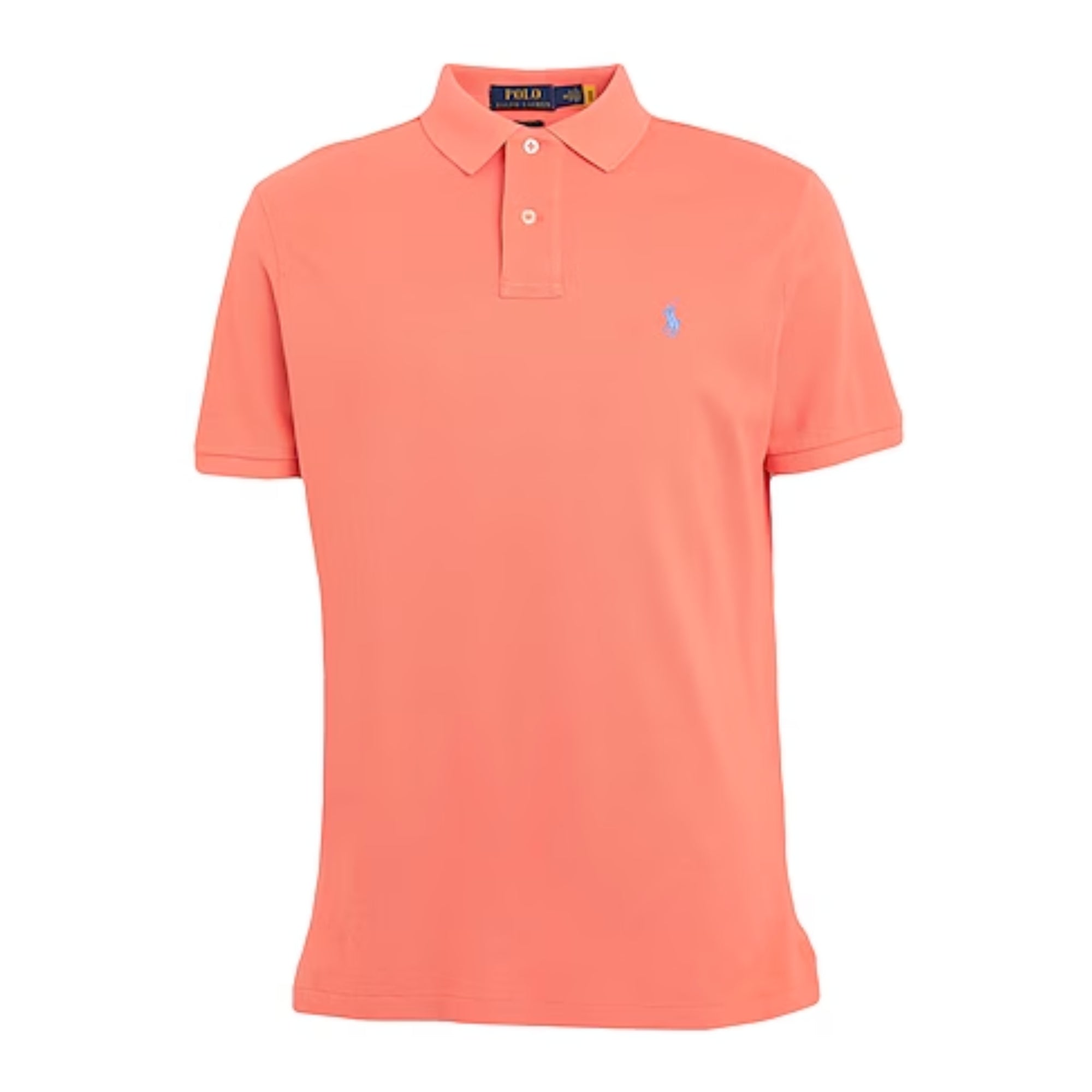 Polo Ralph Lauren Custom Slim Fit Mesh Polo Shirt, Orange - Medium