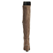 DKNY Cilli Pointed-Toe Over-the-Knee Dress Boots – Mushroom, Size 9