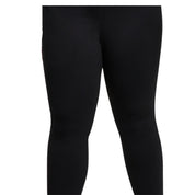 Bar III Women's Plus Size Side-Zip Ponte-Knit Leggings – Deep Black, Size - 1X