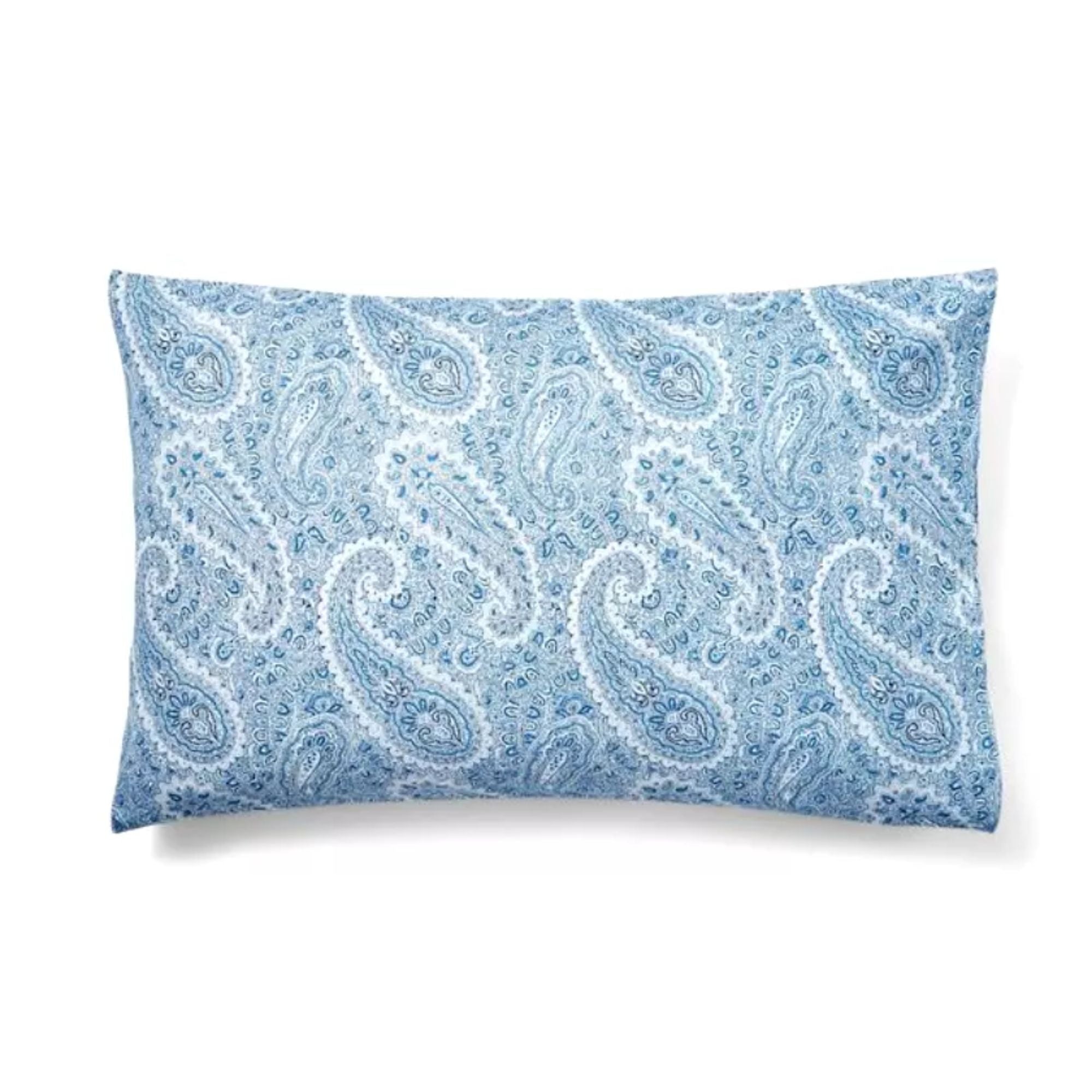Lauren Ralph Lauren Bantry Paisley Flannel Duvet Cover Set – Queen – Blue