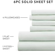 Kaycie Gray Microfiber 4-Pc. Sheet Set, Twin - Light Green