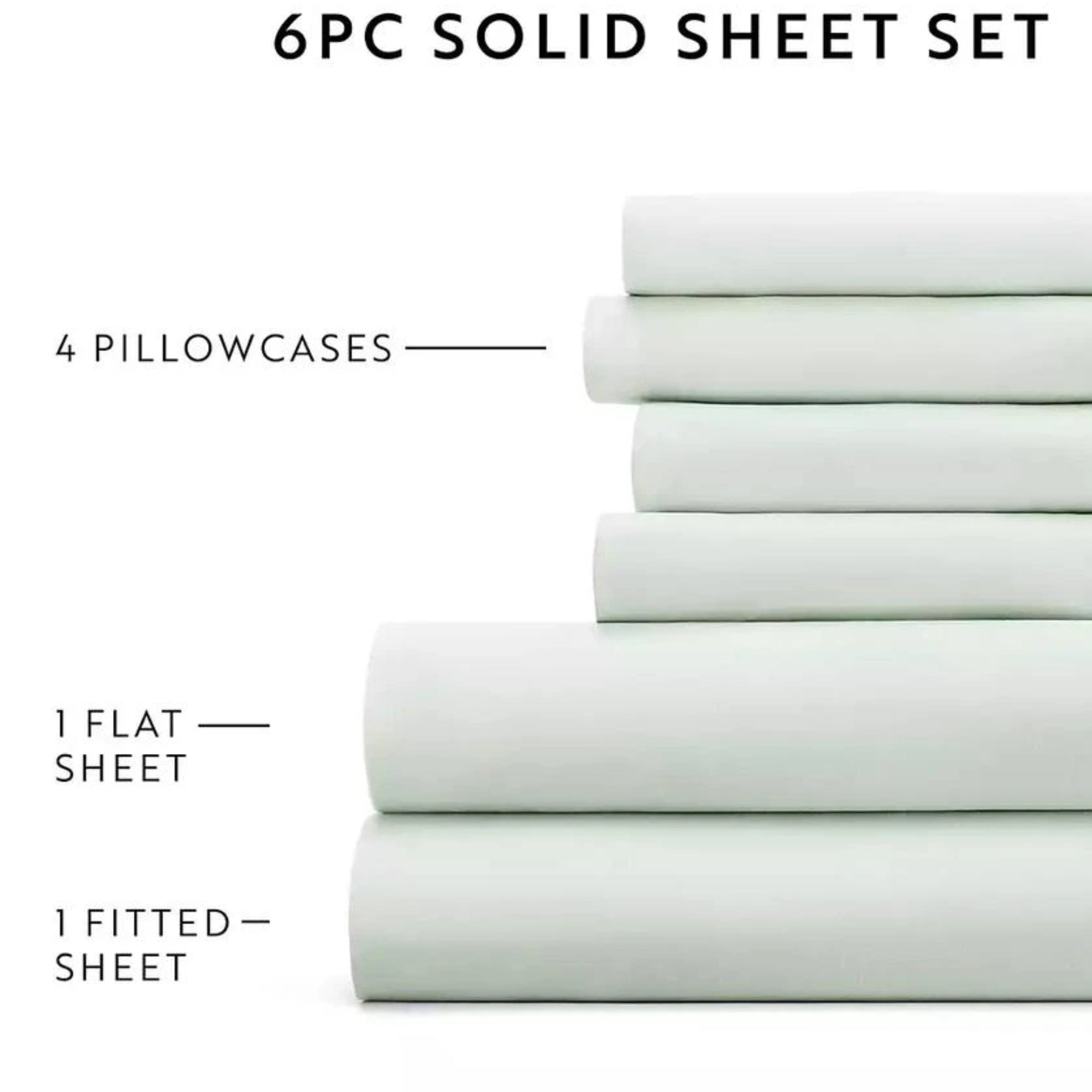 Kaycie Gray Microfiber 4-Pc. Sheet Set, Twin - Light Green
