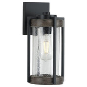 Progress Lighting Whitmire 13-Inch Outdoor Wall Light – Black, Farmhouse Style