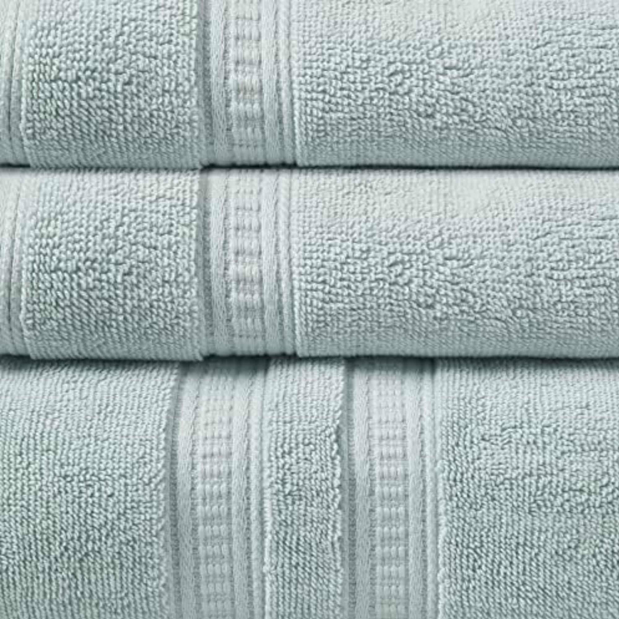 Madison Park Turkish 6-Piece Seafoam Cotton Bath Towel Set