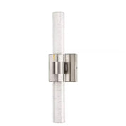 Glass Bubble Light Bar LED Vanity 18 in. 2-Light Brushed Nickel Modern/Contemporary