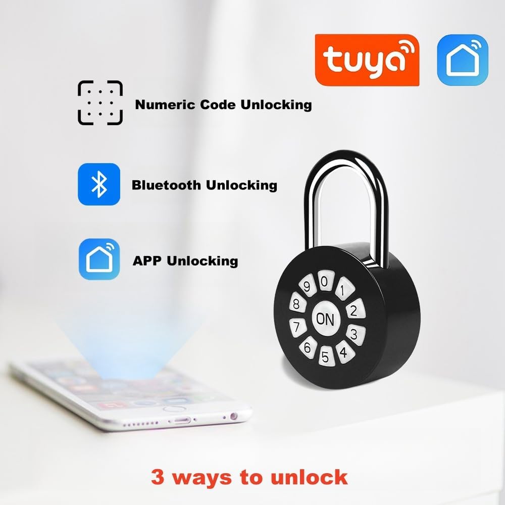 Decruil Digital Padlock with Code – Weatherproof Combination Lock for Outdoor Gate, Fence, Locker, or Smart Home Use
