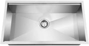 Glacier Bay 32" Zero Radius Drop-In Single Bowl Kitchen Sink – 18 Gauge Stainless Steel with Accessories – Model 4303F