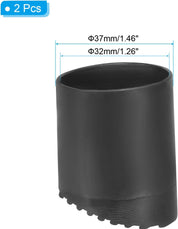 PATIKIL Step Ladder Foot Mat – 2 Pack 32mm Herringbone Rubber Ladder Feet Covers, Non-Slip Protective Caps for Ladder Legs