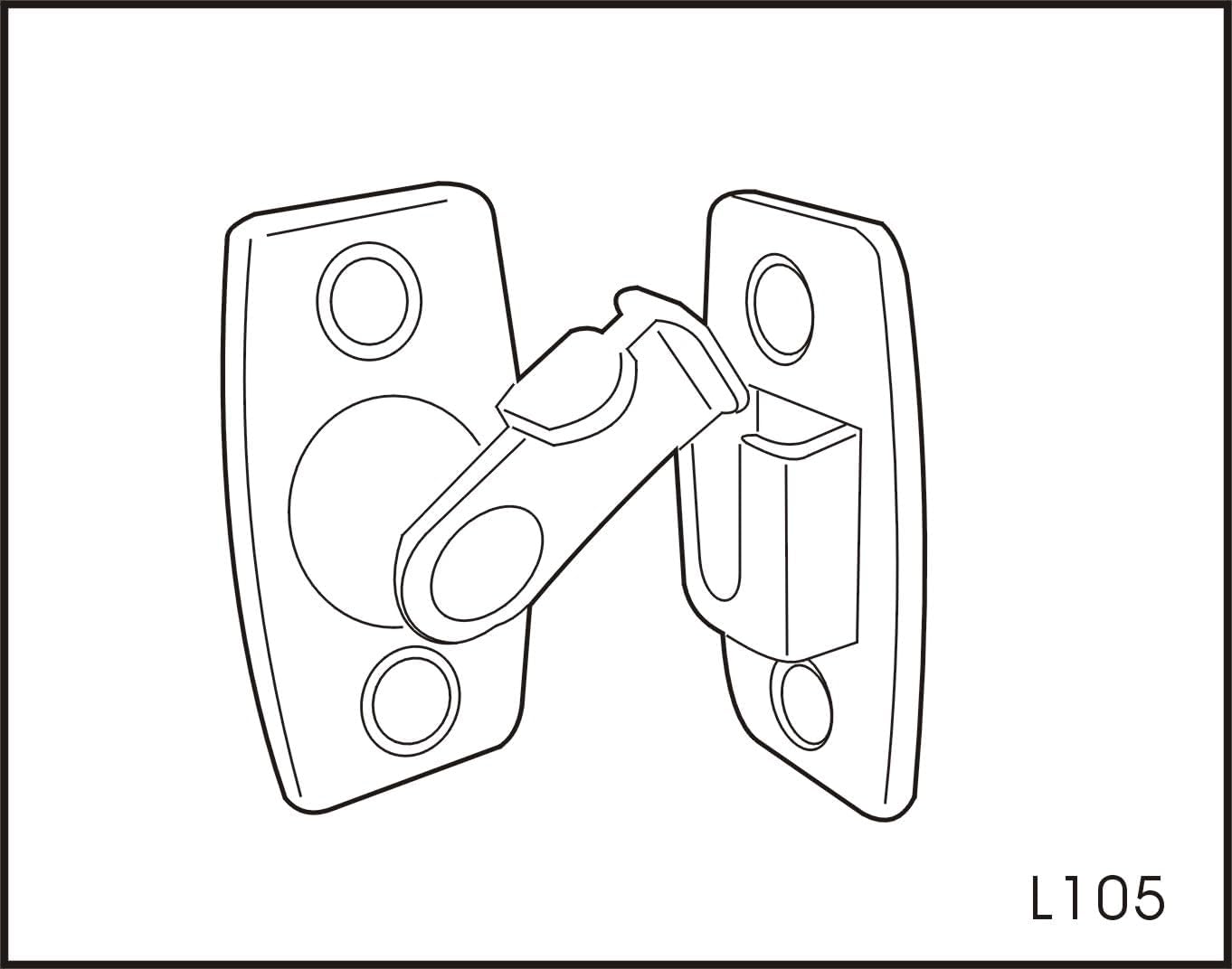 1.75" Heavy Forged Solid Brass Door Latch – Right Angle Latch Buckle for Doors & Windows – Oil Rubbed Bronze – 1 Pack – Made in Taiwan