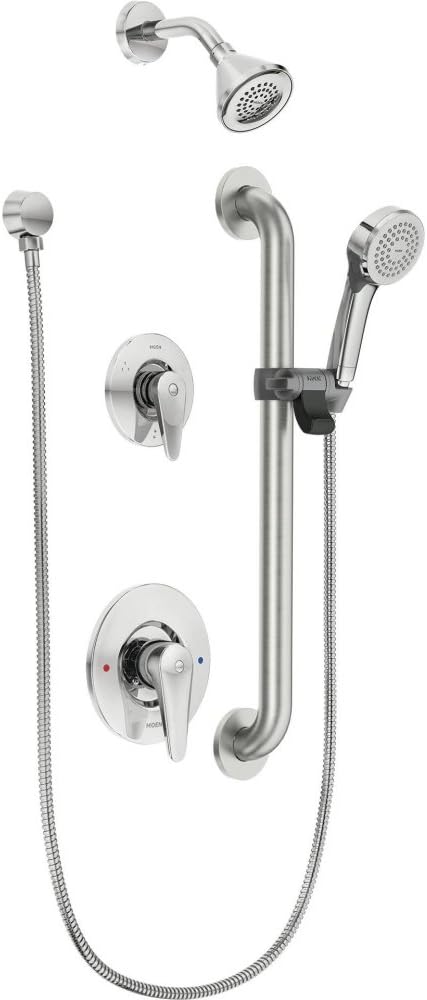 Moen T9342GBM15 Commercial Posi-Temp Transfer Trim Kit – 1.5 GPM Flow – Chrome Finish – Valve Not Included