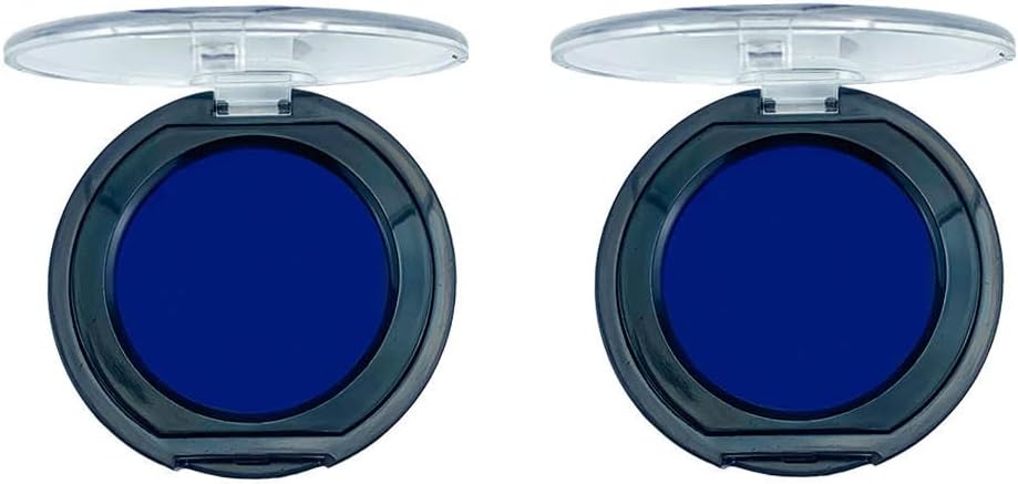 IMARK Fingerprint Pad – Thumbprint Ink Pad for Notary, Security ID & Law Enforcement – 2 Pack (Blue)