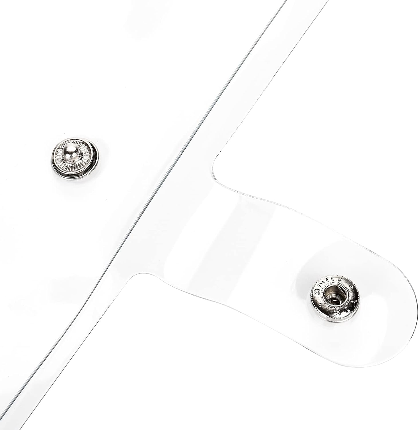 Elsjoy 6-Pack A5 Clear PVC Binder – Transparent 6-Ring Refillable Soft Notebook Covers with Snap Button Closure – Loose Leaf Binding – 9.3" x 7"