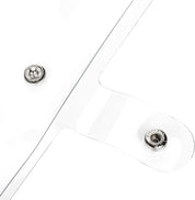 Elsjoy 6-Pack A5 Clear PVC Binder – Transparent 6-Ring Refillable Soft Notebook Covers with Snap Button Closure – Loose Leaf Binding – 9.3" x 7"