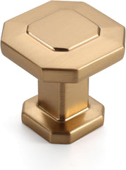 Asidrama 10-Pack Champagne Bronze Cabinet Knobs – Single Hole Round Knobs for Kitchen Cabinets, Dressers, Cupboards, Drawers – Durable Zinc Alloy Hardware