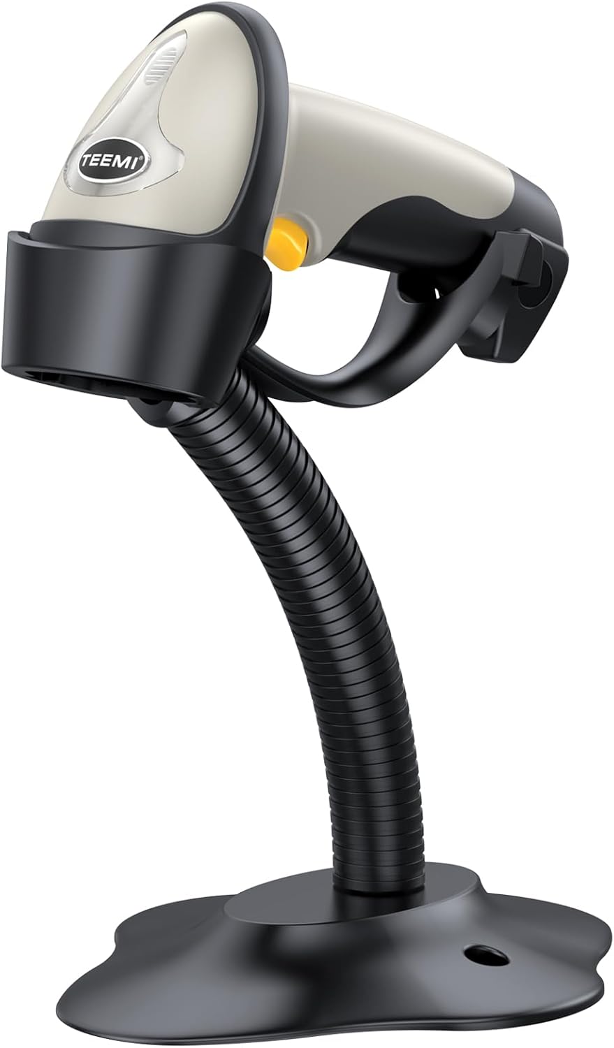 TEEMI Bluetooth 1D Barcode Scanner with Optional Stand – Wireless Laser Reader for iPhone, iPad, Android, Windows, Mac – Pre-Owned