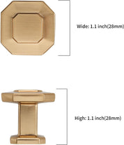 Asidrama 10-Pack Champagne Bronze Cabinet Knobs – Single Hole Round Knobs for Kitchen Cabinets, Dressers, Cupboards, Drawers – Durable Zinc Alloy Hardware