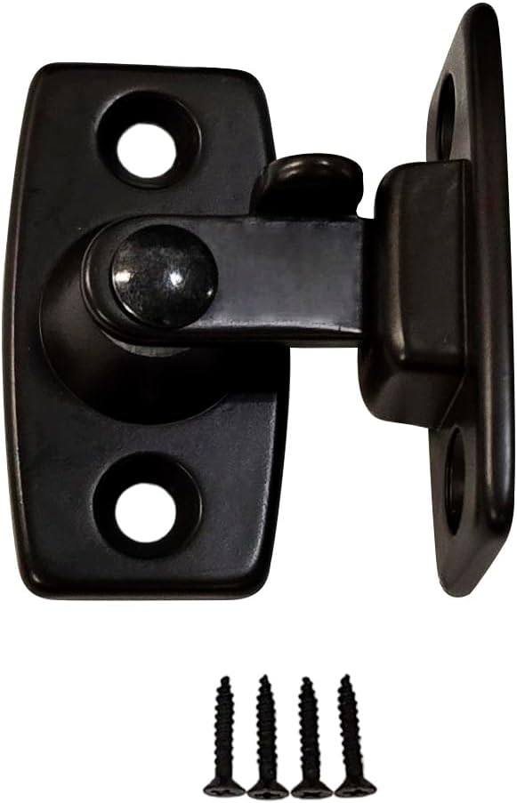 1.75" Heavy Forged Solid Brass Door Latch – Right Angle Latch Buckle for Doors & Windows – Oil Rubbed Bronze – 1 Pack – Made in Taiwan