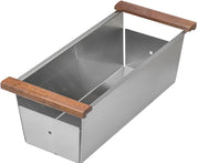 Ruvati Workstation Sink Colander 17" Stainless Steel with Wooden Handles – RVA1317, Compatible with LedgeFit Workstation Sinks