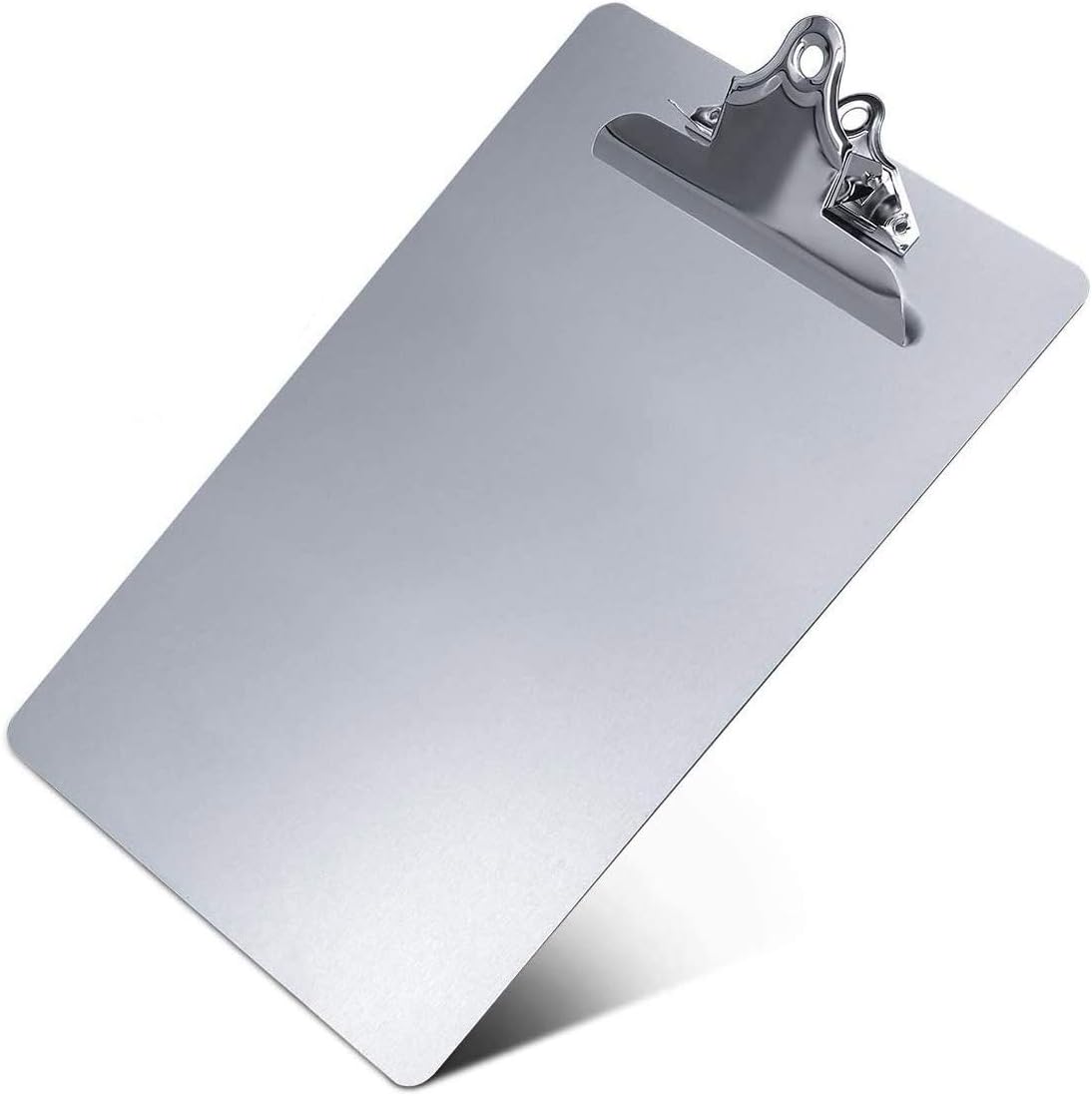Heavy Duty Metal Clipboard – Rust-Proof Aluminum Plate with High-Capacity Low Profile Clip, Fits Letter Size & A4 Paper (Single Plate)