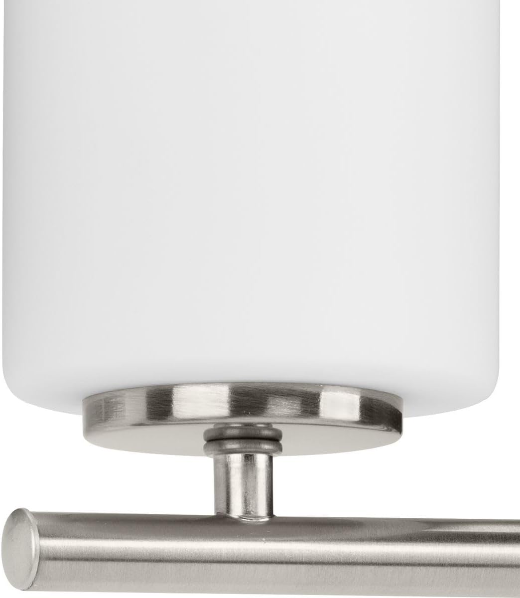 Progress Lighting Replay Collection 3-Light Modern Bath Vanity Light with Etched White Glass