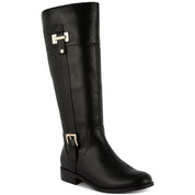 Karen Scott Women's Edenn Almond Toe Block Heel Zip-up Riding Boot – Black, Size 5M