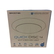 American Lighting QD4-3CCT-WH Quick Disc 4" Light – Dimmable, Energy Saving