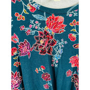 Style & Co. Women's Floral-Print Twist-Hem Top - Size XS