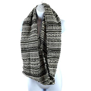 Charlotte Daniel Women's Black and White Infinity Scarf