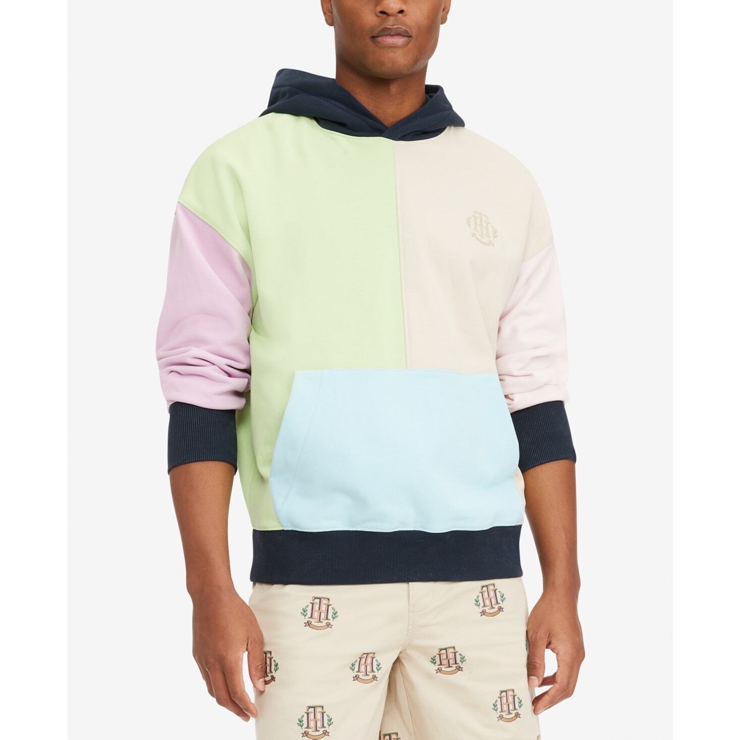 Tommy Hilfiger Men's Colorblock Hoodie With Front Pocket