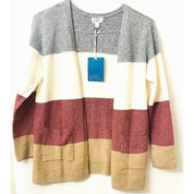 Market and Spruce Women's Open Cardigan with Pockets - Size Medium