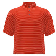 PGA Tour Men's Feeder Stripe Golf Polo Shirt Orange