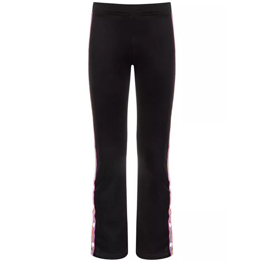 Ideology Big Girls' Striped Snap Track Pants - Size Small