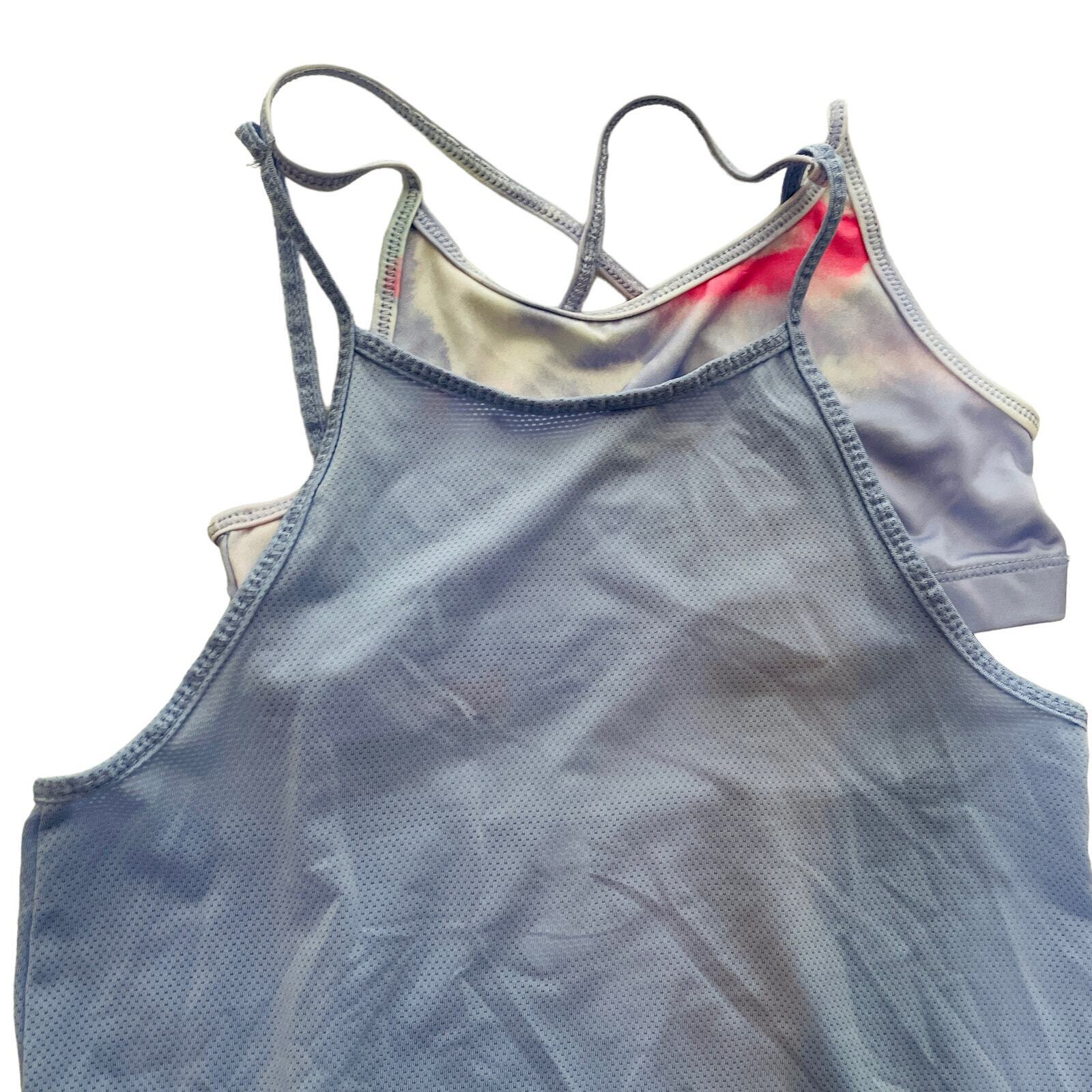Ideology Big Girls' Layered-Look Tie-Dyed Tank Top Blue