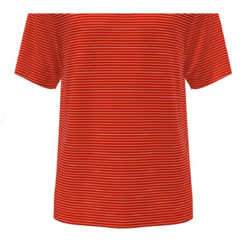 PGA Tour Men's Feeder Stripe Golf Polo Shirt Orange
