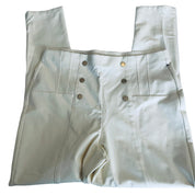 DKNY Petite Pencil Leg Pants with Buttons - Size 10P