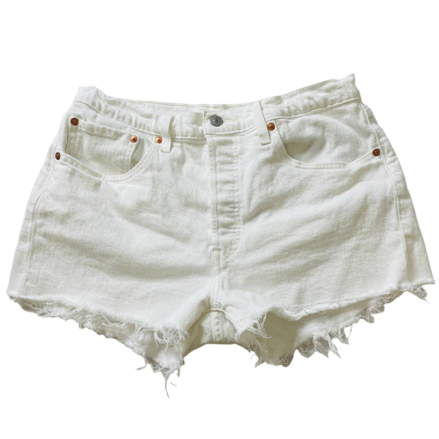 Levi's 501 Women's Distressed Denim Shorts - Size 30