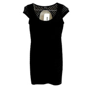 Women's Cutout Back Semi Sheer Sheath Dress - Size Medium