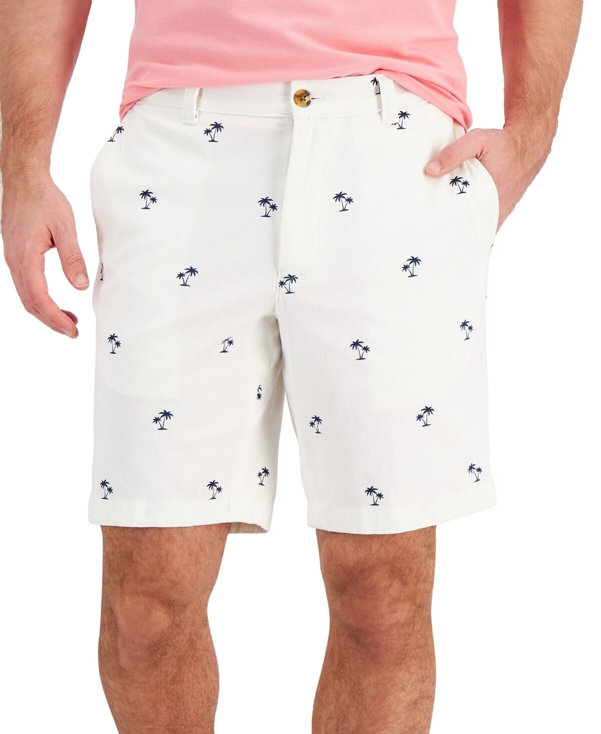 Club Room Men's Palm Tree-Print Shorts, 7" Inseam - Size 44