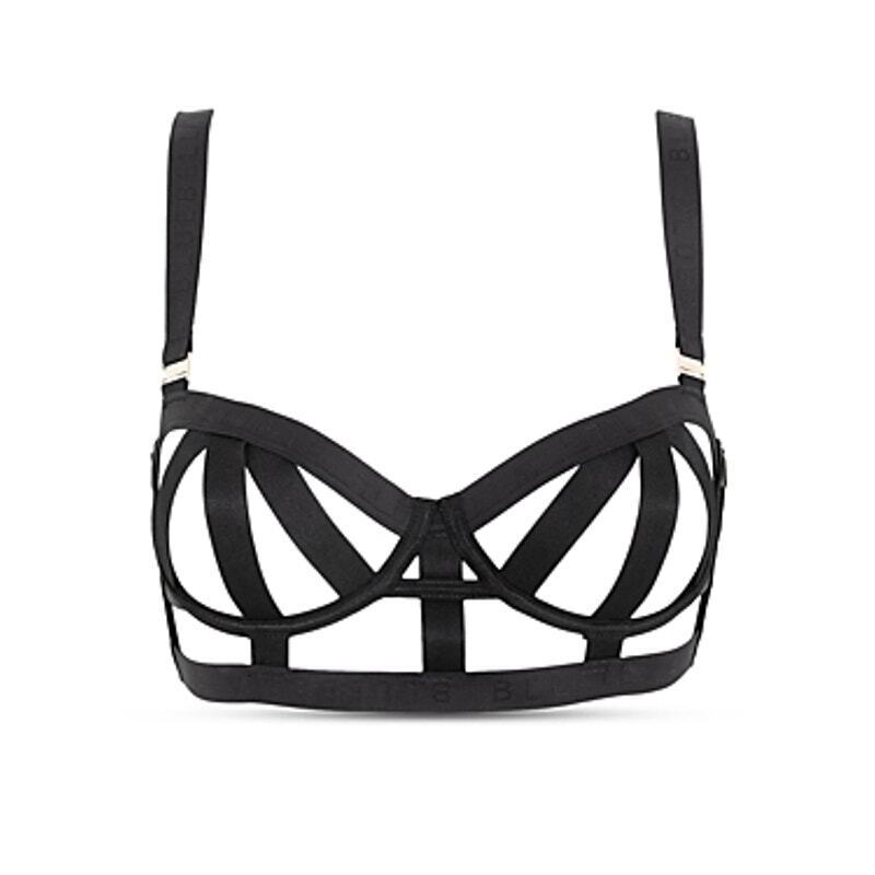 Bluebella Highgate Bra Caged Strappy Lingerie Black 34C