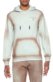 Eleven Paris Men's Pullover Cozy Hoodie Spray-Painted Design Edgy