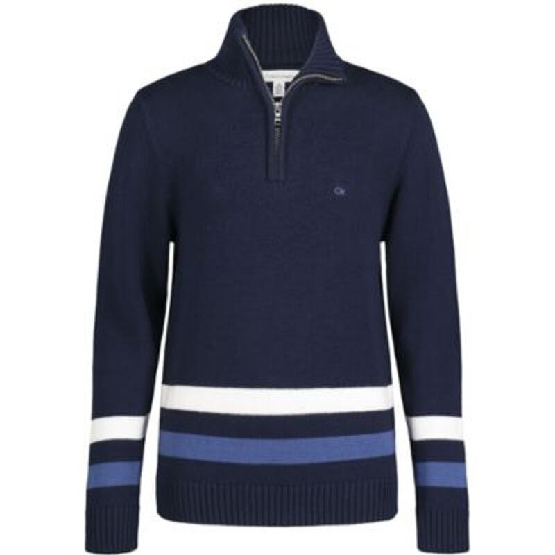 Calvin Klein Big Boys' 1/4 Zip Pullover Sweater - Size Medium