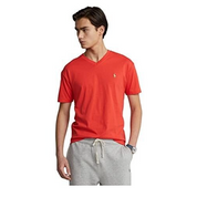 Polo Ralph Lauren Men's Classic Jersey V-Neck Short Sleeve T-Shirt, Red - Small