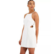 French Connection Whisper Cutout Square-Neck Dress, Summer - Size 6