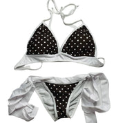 Daisy Beachwear 2 Piece Polka Dot Bikini Swimwear Small