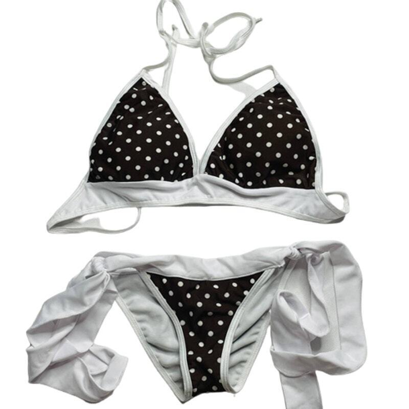Daisy Beachwear 2 Piece Polka Dot Bikini Swimwear Small