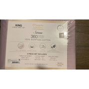 Kensington Sienna 360 Thread Count Egyptian Cotton Sheet Set Lilac