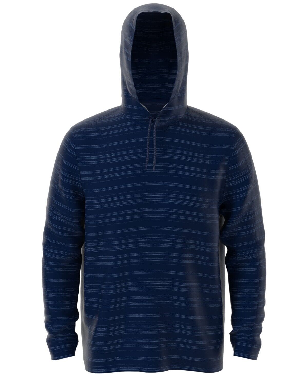 PGA Tour Men's Striped Long Sleeve Sweatshirt Hoodie Moisture Wicking, Blue - 2XL