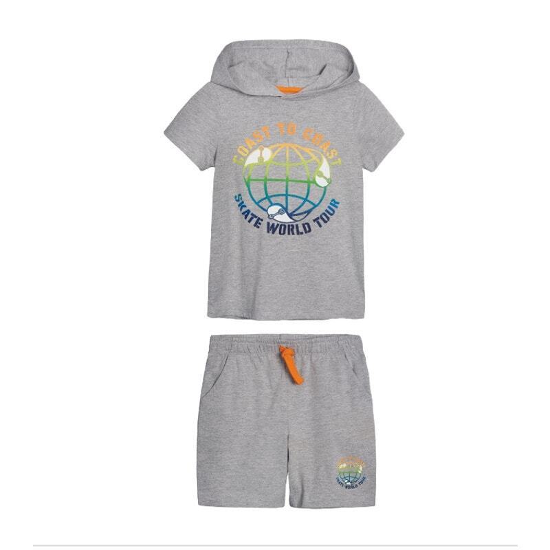 Epic Threads Little Boys' Short Sleeve Hoodie and Shorts Set - Size 6
