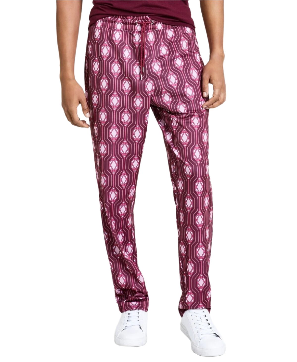 INC International Concepts Men's Geometric Print Pants - Elastic Waist - Size XXL